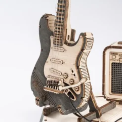 Puzzle 3D guitarra eléctrica de madera