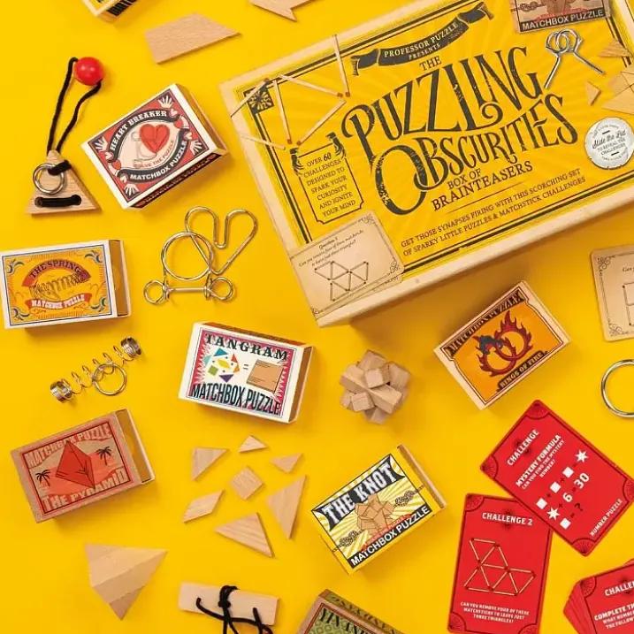 Puzzling Obscurities: juego de rompecabezas en caja de cerillas