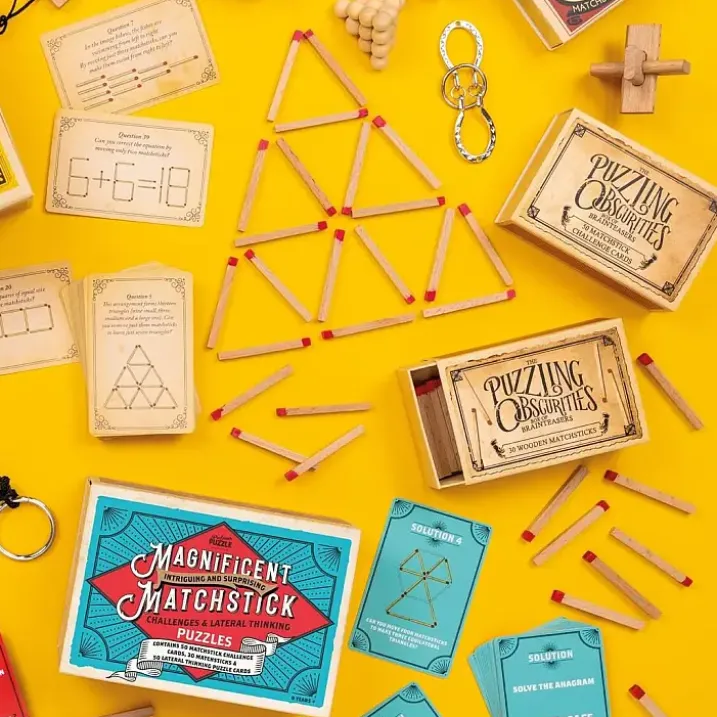 Puzzling Obscurities: juego de rompecabezas en caja de cerillas