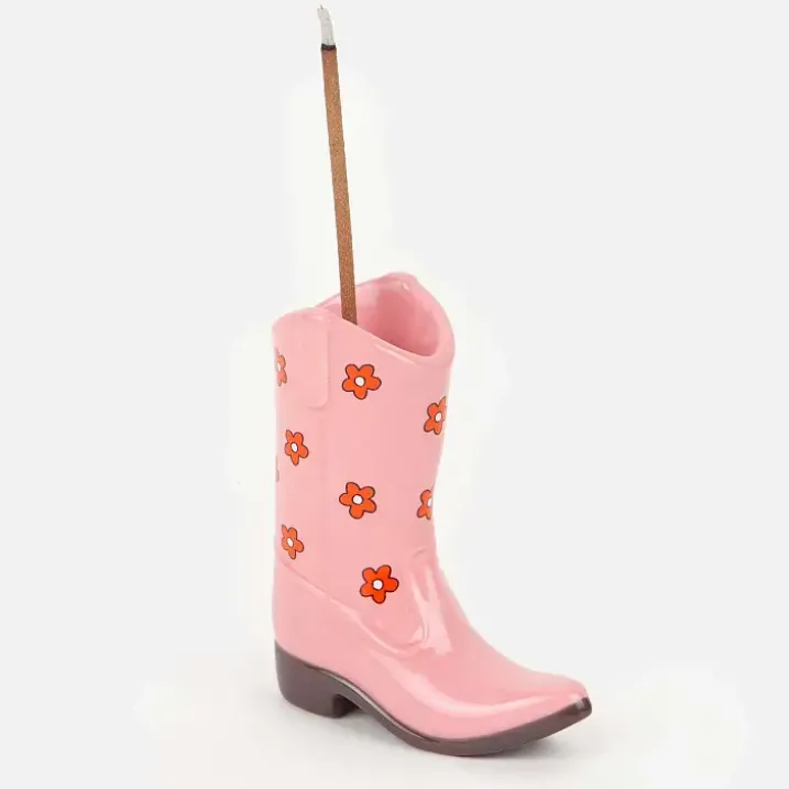 Quemador de incienso con forma de bota de cowboy