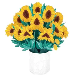 Ramo de flores de papel tridimensional