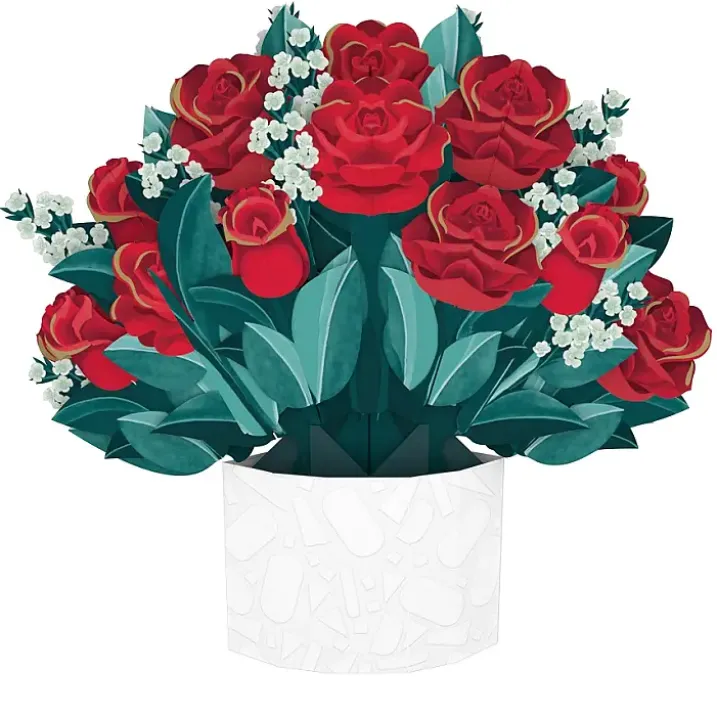 Ramo de flores de papel tridimensional