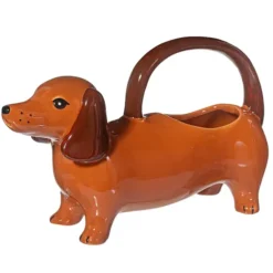 Regadera original en forma de perro salchicha