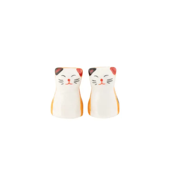 Reposa-palillos en forma de gatitos