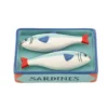 Salero y pimentero en forma de sardinas