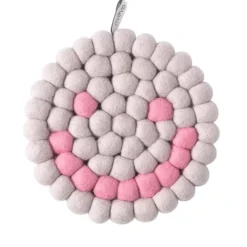 Salvamanteles de lana Smiley
