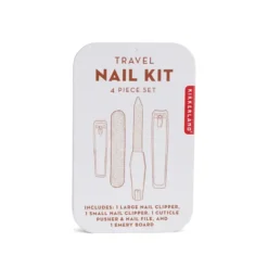 Set de manicura para viajes en estuche metálico