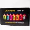 Set de 7 salsas picantes Crazy Bastard
