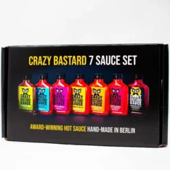 Set de 7 salsas picantes Crazy Bastard