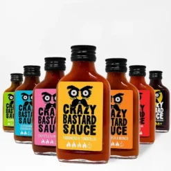 Set de 7 salsas picantes Crazy Bastard