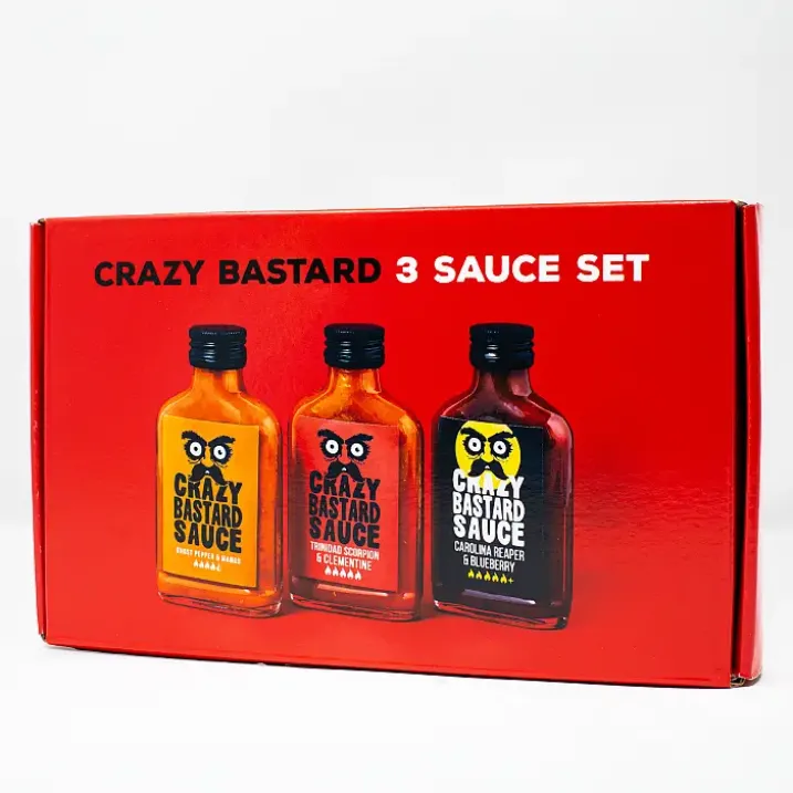 Set de salsas picantes Crazy Bastard