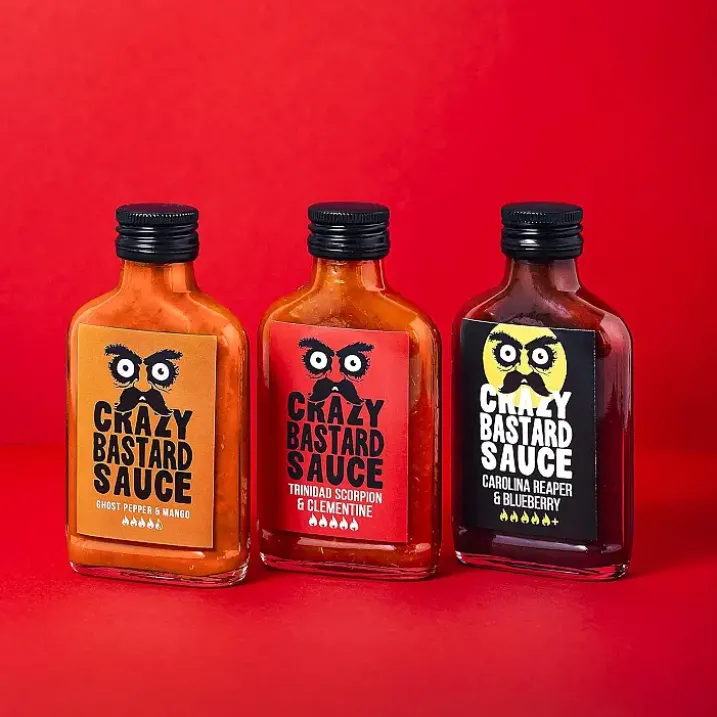Set de salsas picantes Crazy Bastard