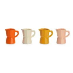 Set de tacitas espresso con forma de cafetera