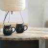 Set de 2 tazas de café termosensibles en forma de gato