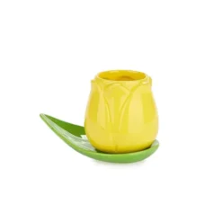 Set tazas café con forma de tulipán