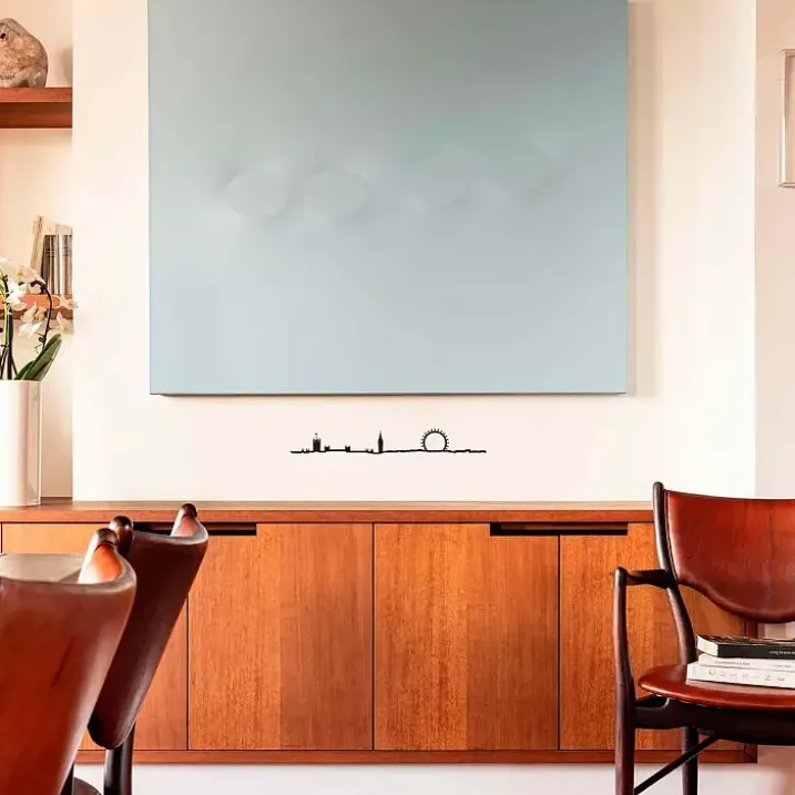 Siluetas de ciudades decorativas para pared