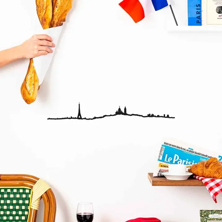 Siluetas de ciudades decorativas para pared