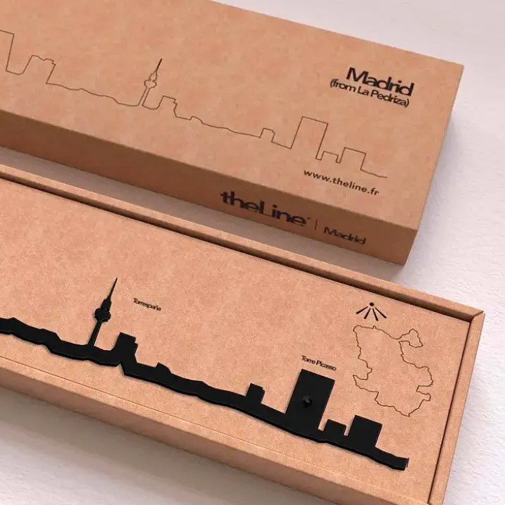 Siluetas de ciudades decorativas para pared