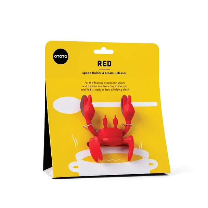 Soporte para cucharas de cocina con forma de cangrejo