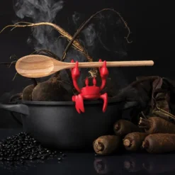 Soporte para cucharas de cocina con forma de cangrejo