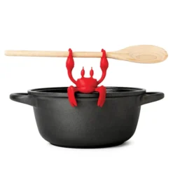 Soporte para cucharas de cocina con forma de cangrejo