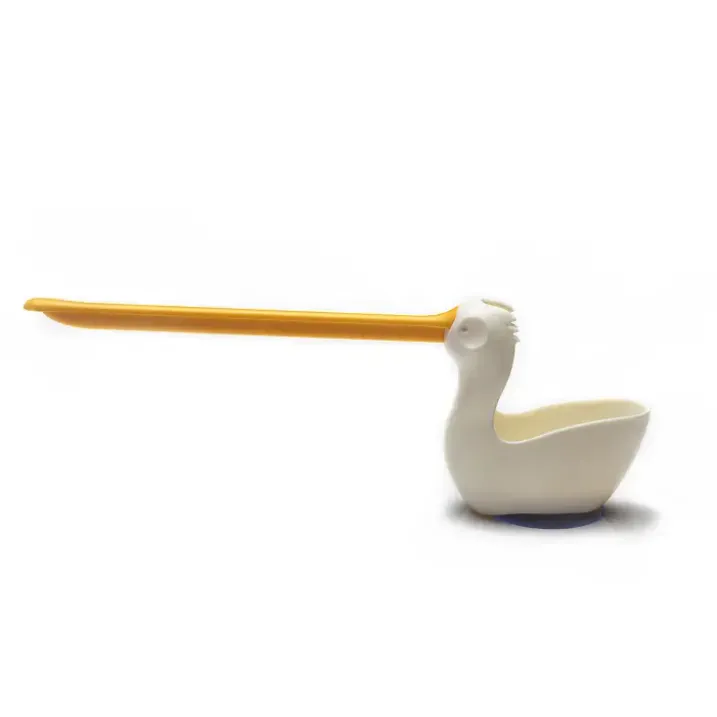 Soporte para estropajo y bayeta con forma de pelícano