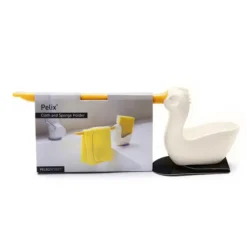 Soporte para estropajo y bayeta con forma de pelícano