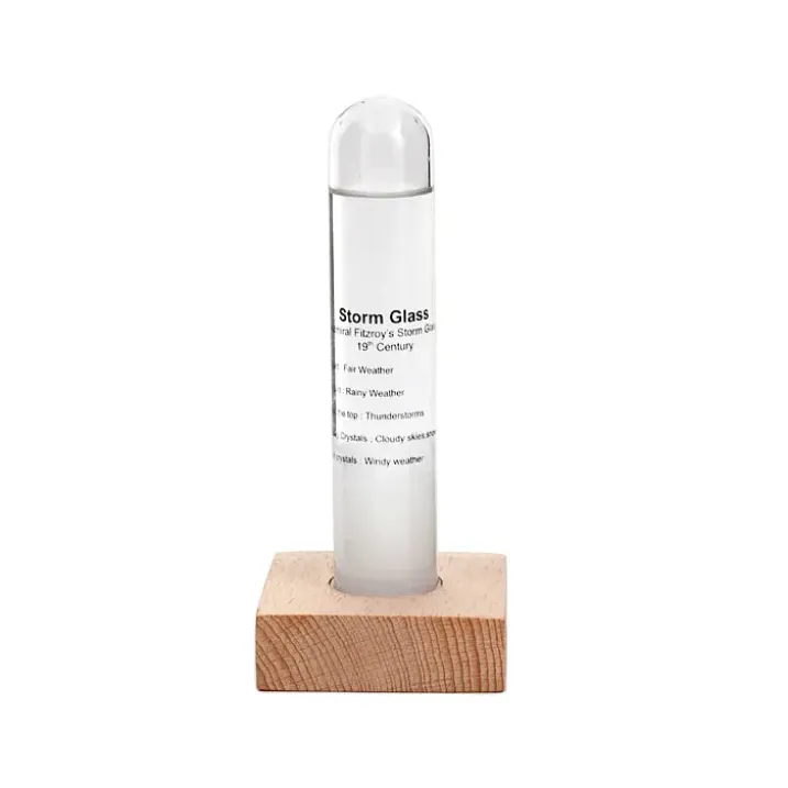Storm Glass, el predictor del tiempo de cristal en forma de tubo