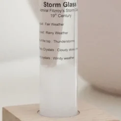 Storm Glass, el predictor del tiempo de cristal en forma de tubo