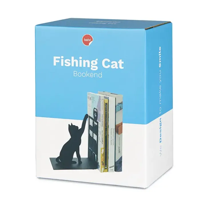 Sujetalibros original con forma de gato
