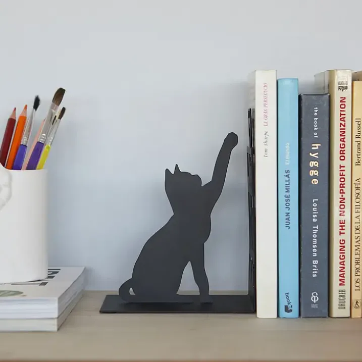 Sujetalibros original con forma de gato