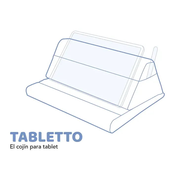 Tabletto: el soporte cojín para tablets