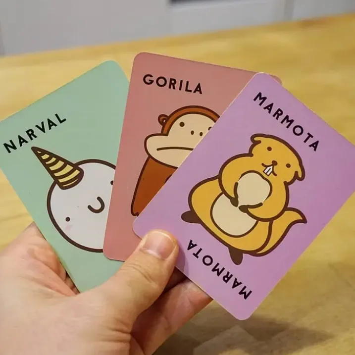 Taco Gato Cabra Queso Pizza, juego de cartas