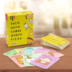 Taco Gato Cabra Queso Pizza, juego de cartas