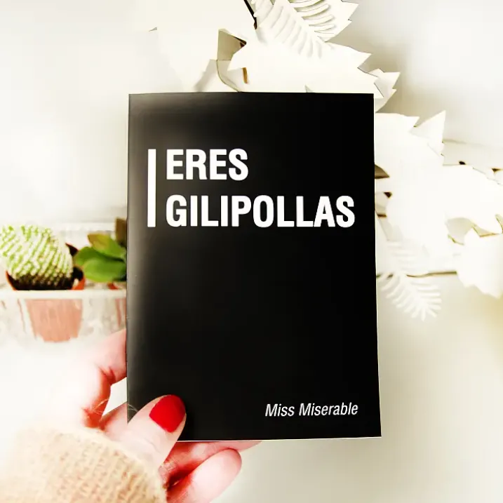 Tarjeta de felicitación Eres gilip***s