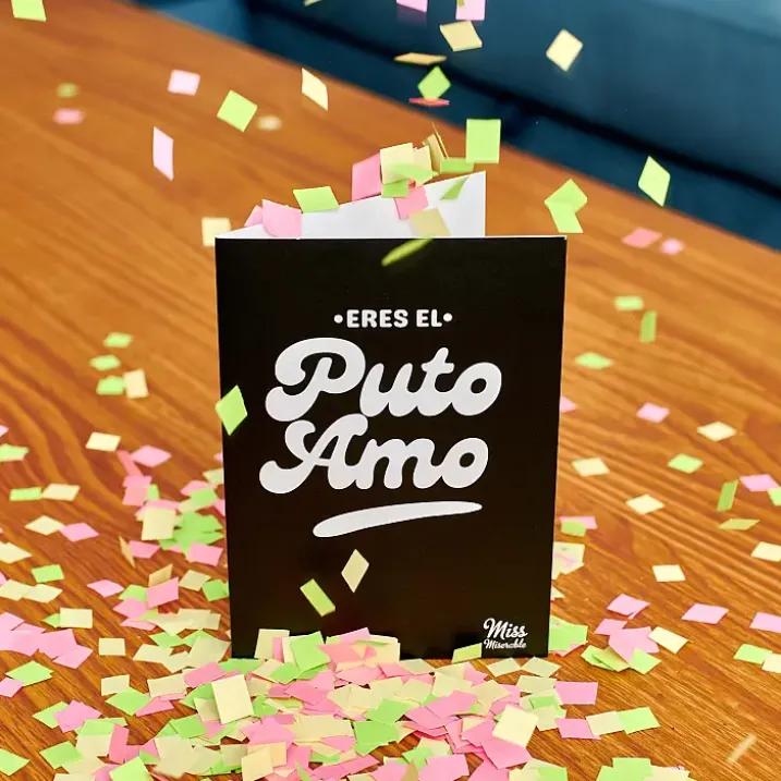 Tarjeta de felicitación para sobrados
