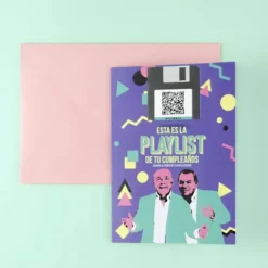 Tarjetas de cumpleaños con playlist Te quedaste en...