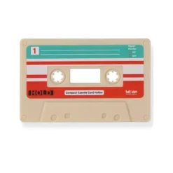 Tarjetero original en forma de cassette