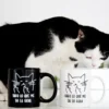 Taza con gato macarra