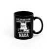 Taza con gato pasota: Déjame ver cuánto me importa