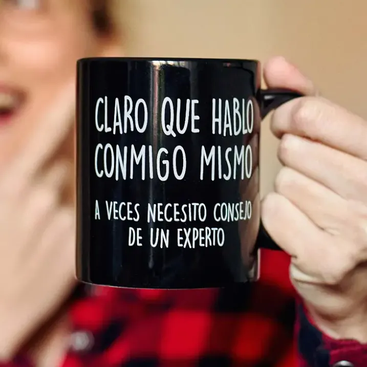 Taza con mensaje Consejo de un experto