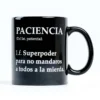 Taza con mensaje Definición de paciencia