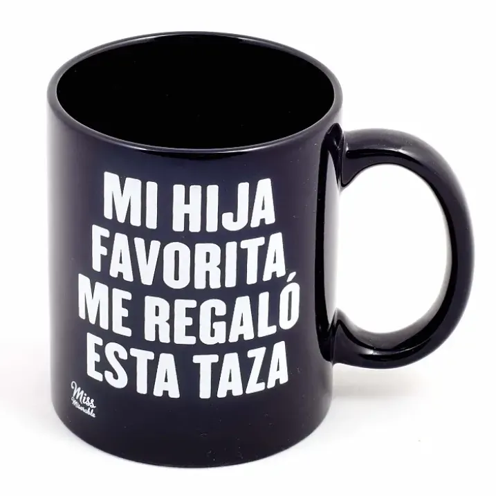 Taza con mensaje Mi hija favorita me regaló esta taza