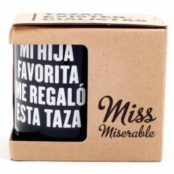 Taza con mensaje Mi hija favorita me regaló esta taza