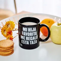 Taza con mensaje Mi hija favorita me regaló esta taza