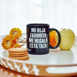Taza con mensaje Mi hija favorita me regaló esta taza