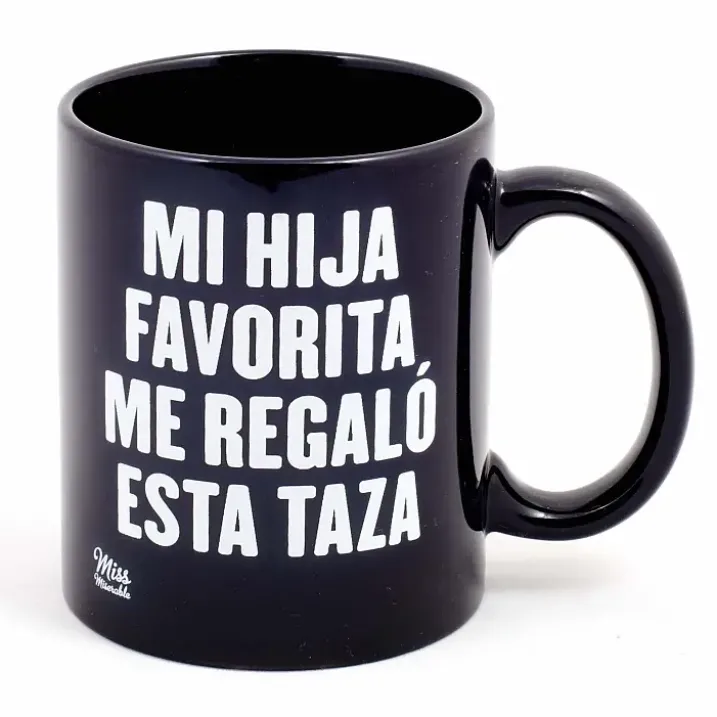 Taza con mensaje Mi hija favorita me regaló esta taza