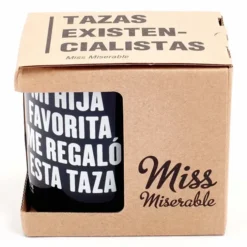 Taza con mensaje Mi hija favorita me regaló esta taza