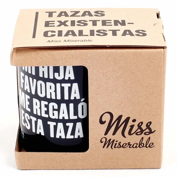 Taza con mensaje Mi hija favorita me regaló esta taza
