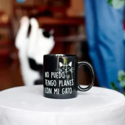 Taza con mensaje No puedo tengo planes con mi gato
